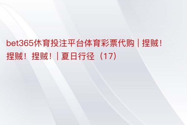 bet365休育投注平台体育彩票代购 | 捏贼！捏贼！捏贼！| 夏日行径（17）